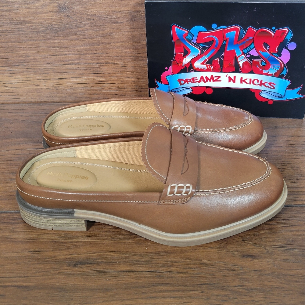 Hush Puppies Comfort Brown Leather Gem